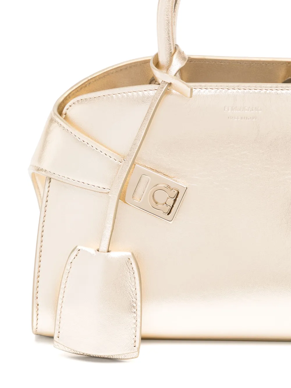 Ferragamo Leren crossbodytas Goud