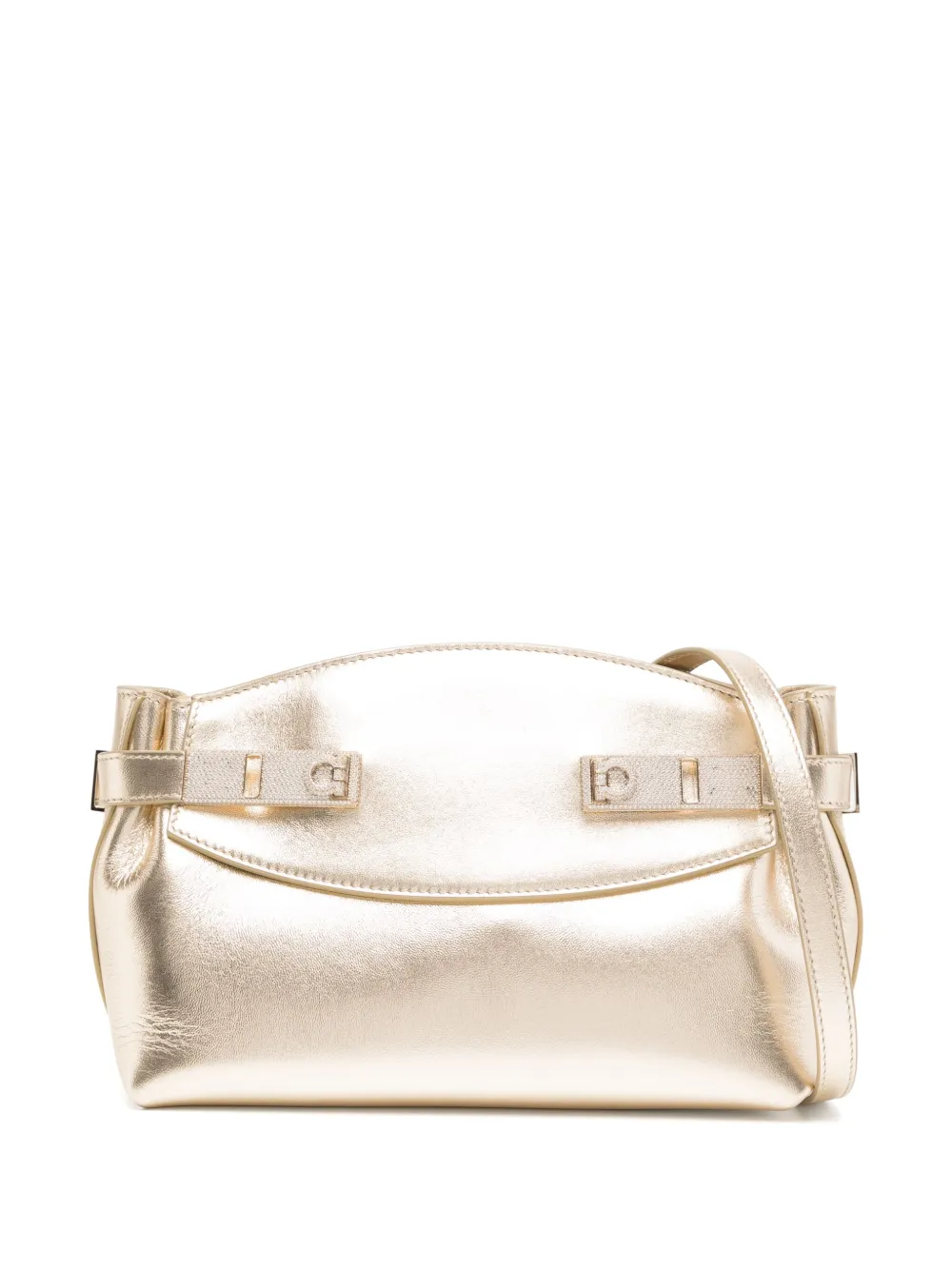 Ferragamo Hug ショルダーバッグ - ゴールドトーン Ferragamo Hug ショルダーバッグ - ゴールドトーン
