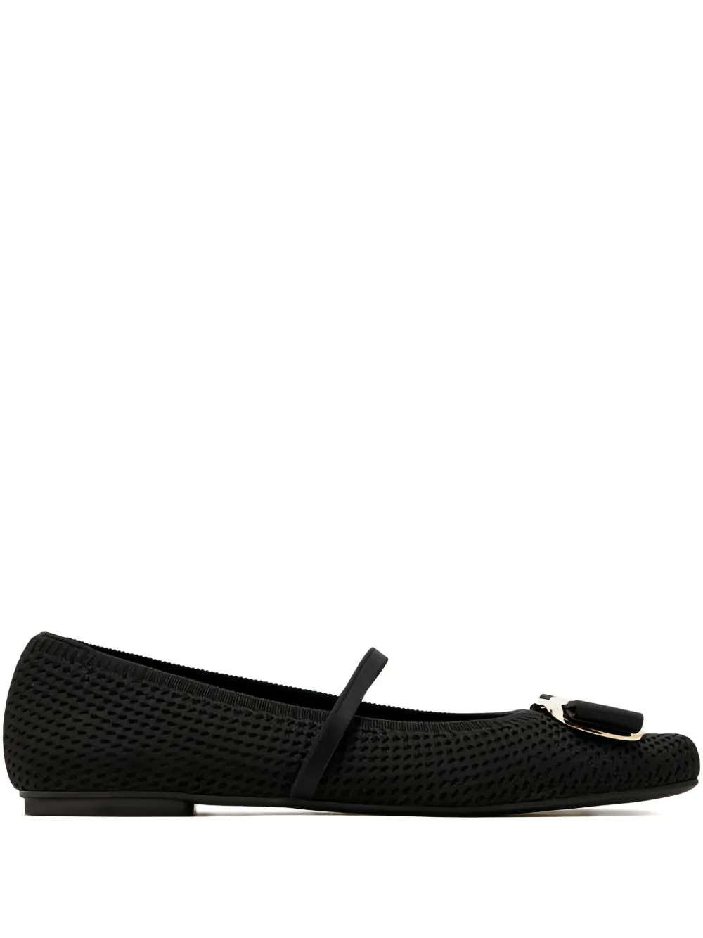 Ferragamo Vara-plate ballet flats | Black | Image 1