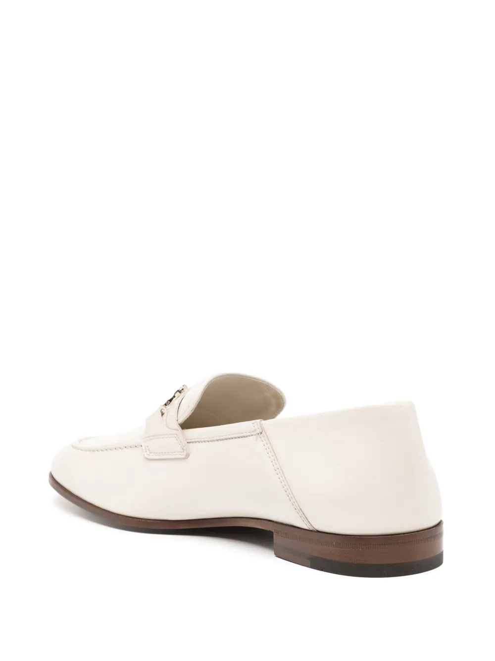 Ferragamo leather loafers White