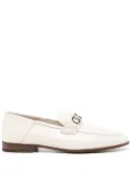 Ferragamo leather loafers - White