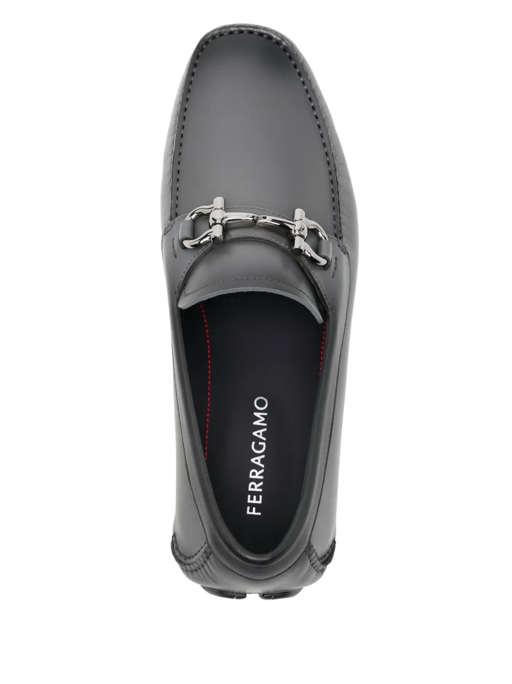 Ferragamo leather loafers Grey