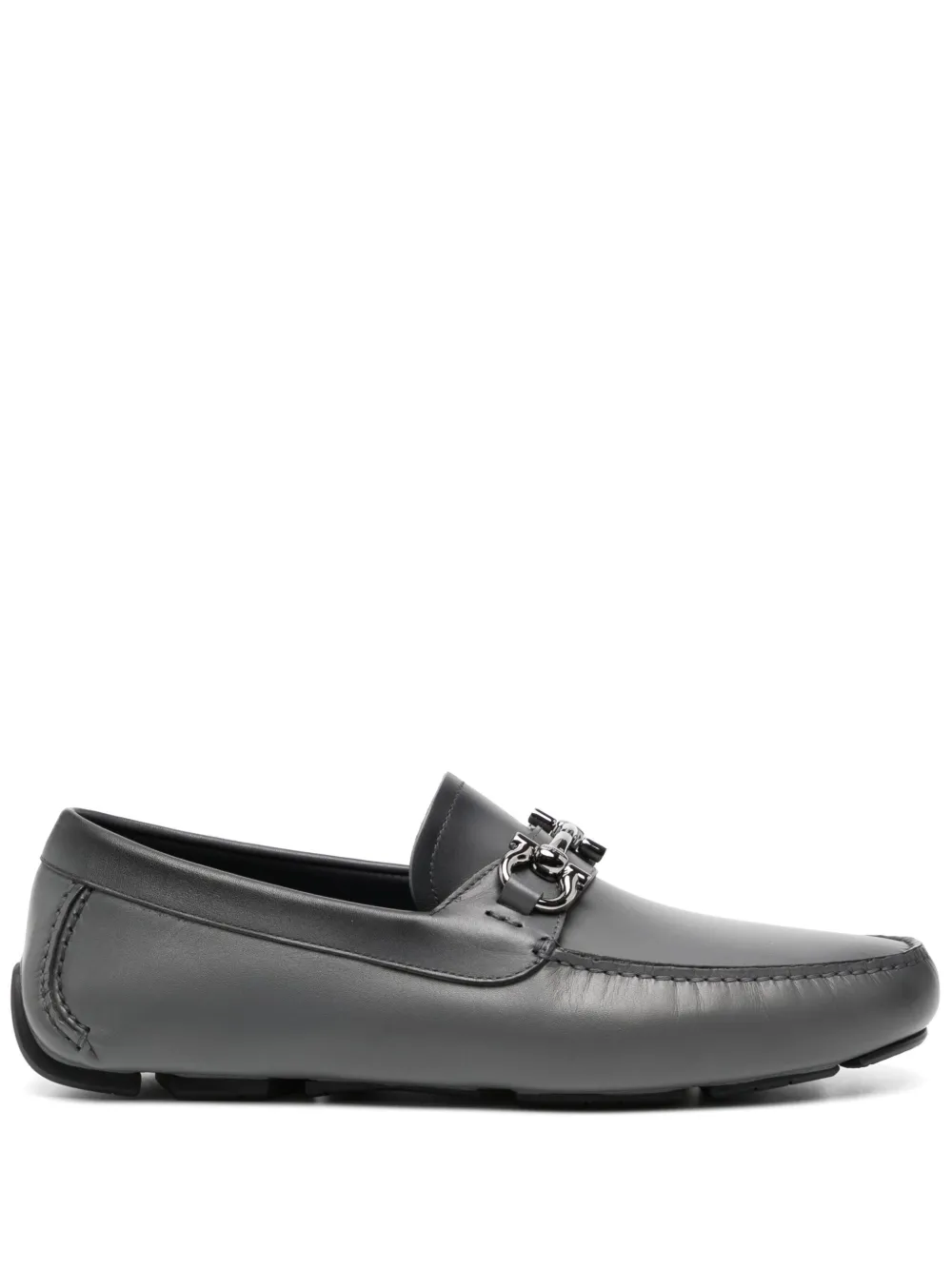 Ferragamo leather loafers Grey