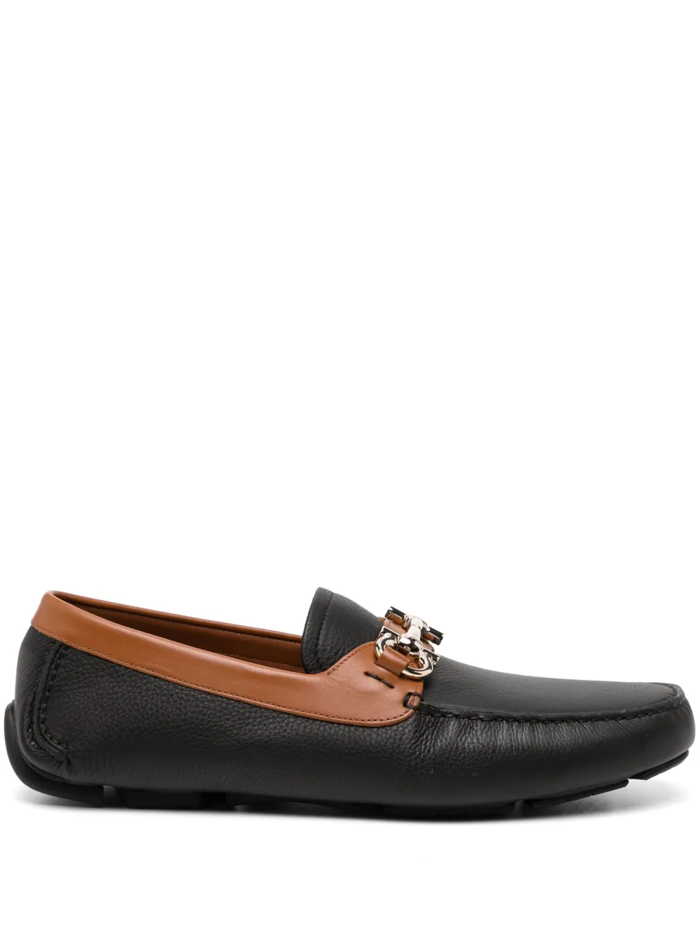 Ferragamo leather loafers Black