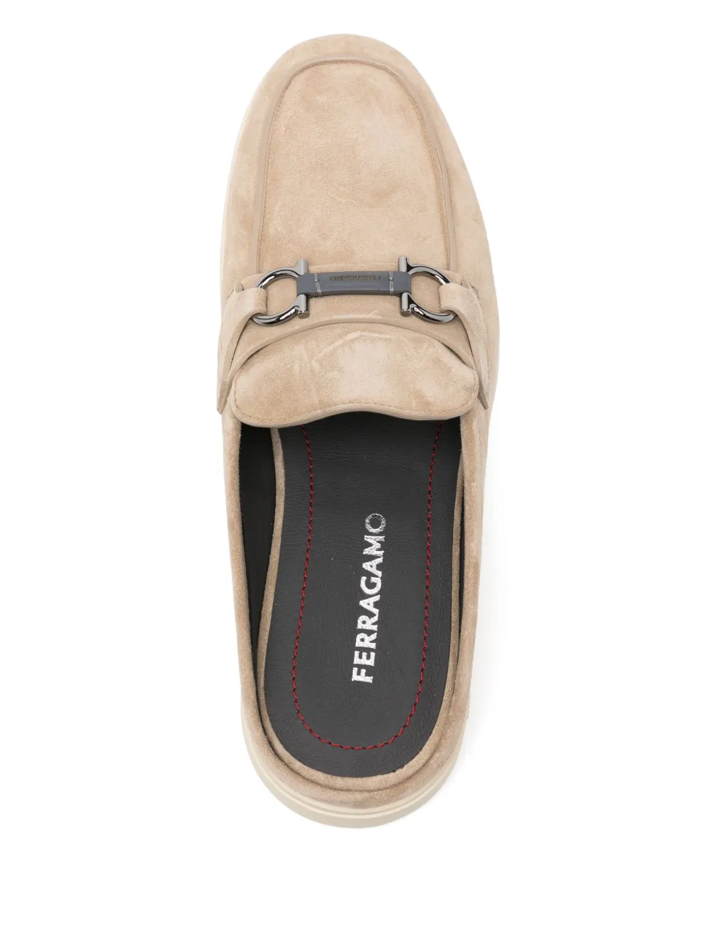 Ferragamo logo loafers Neutrals