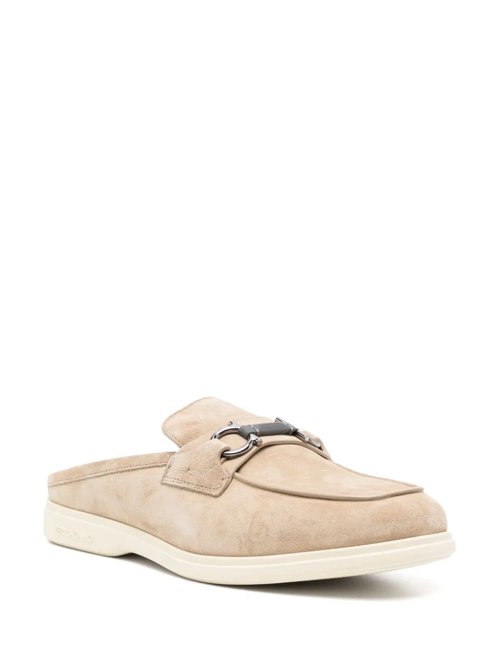 Ferragamo logo loafers Neutrals