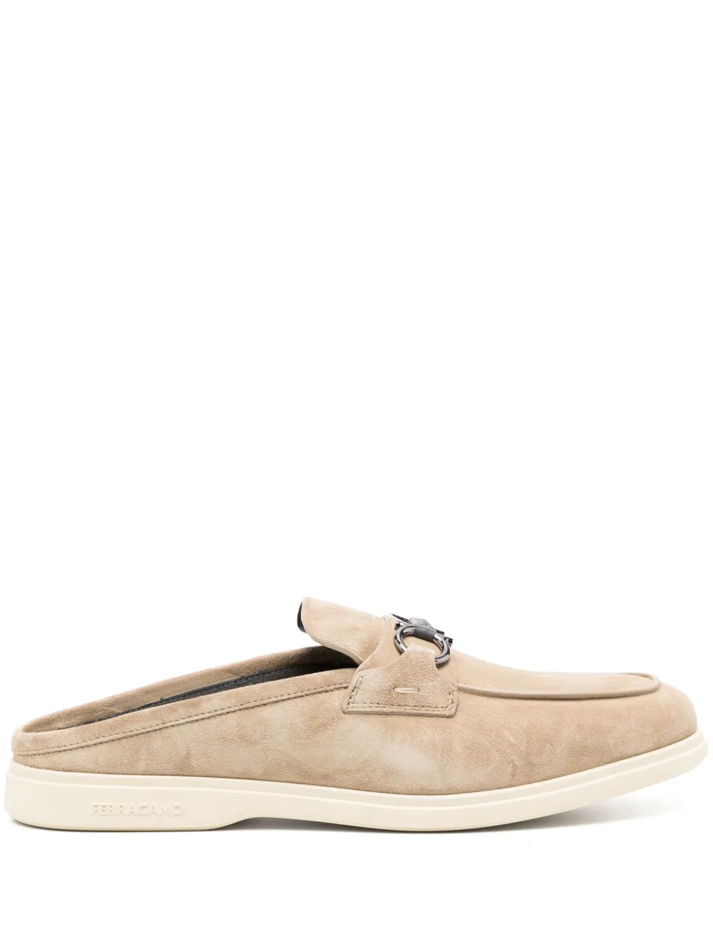 Ferragamo logo loafers Neutrals