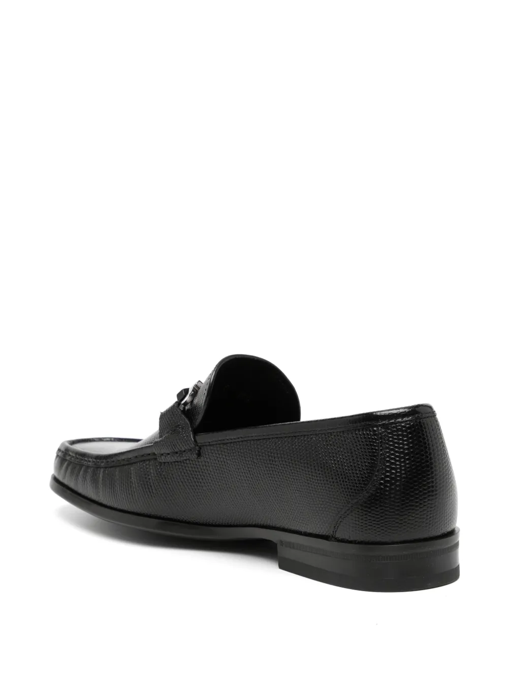 Ferragamo leather loafers Black