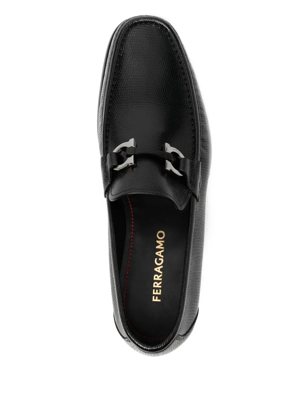 Ferragamo leather loafers Black