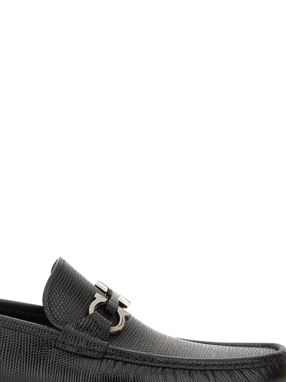 Ferragamo Leren loafers Zwart
