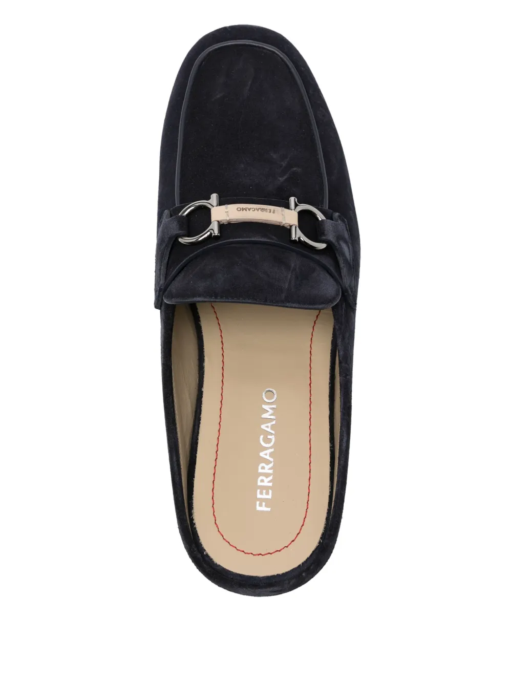 Ferragamo logo loafers Blue