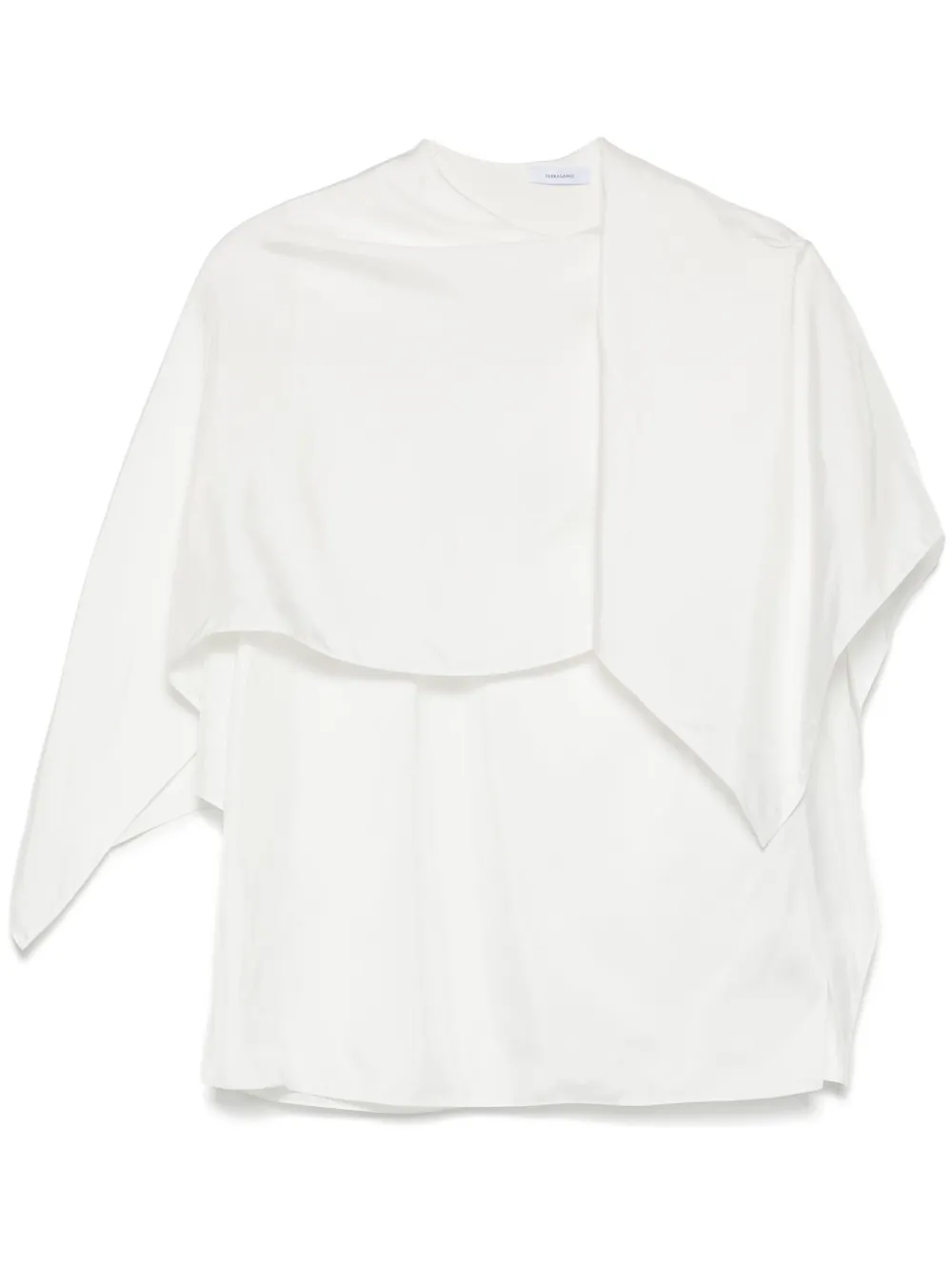 Ferragamo asymmetric design top | White | Image 1