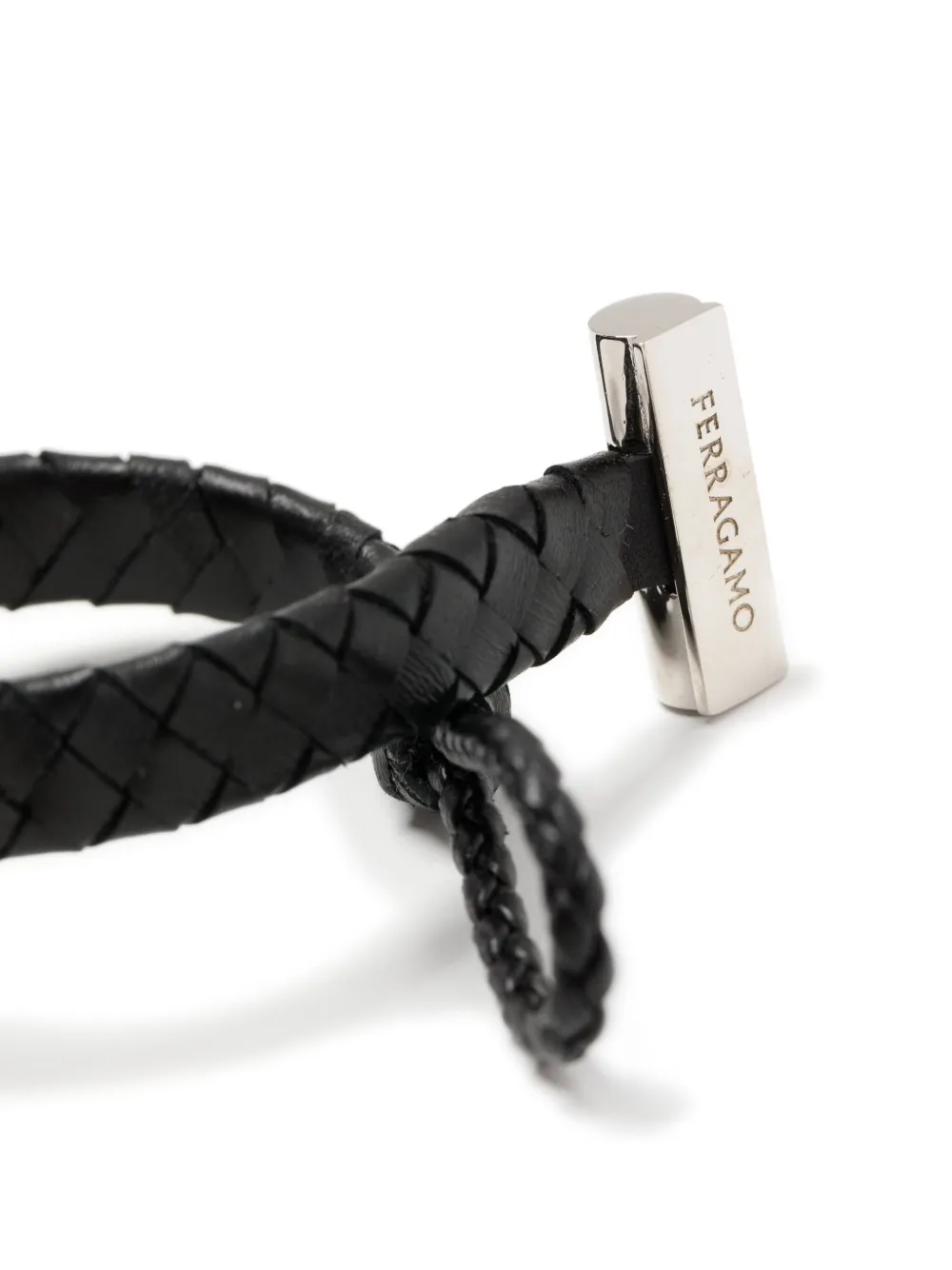 Ferragamo Leren armband - Zwart