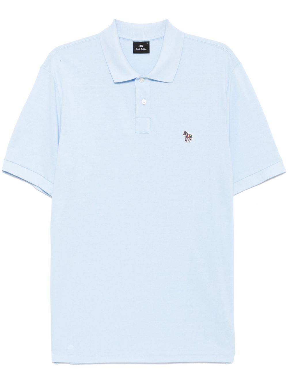 logo-patch polo shirt