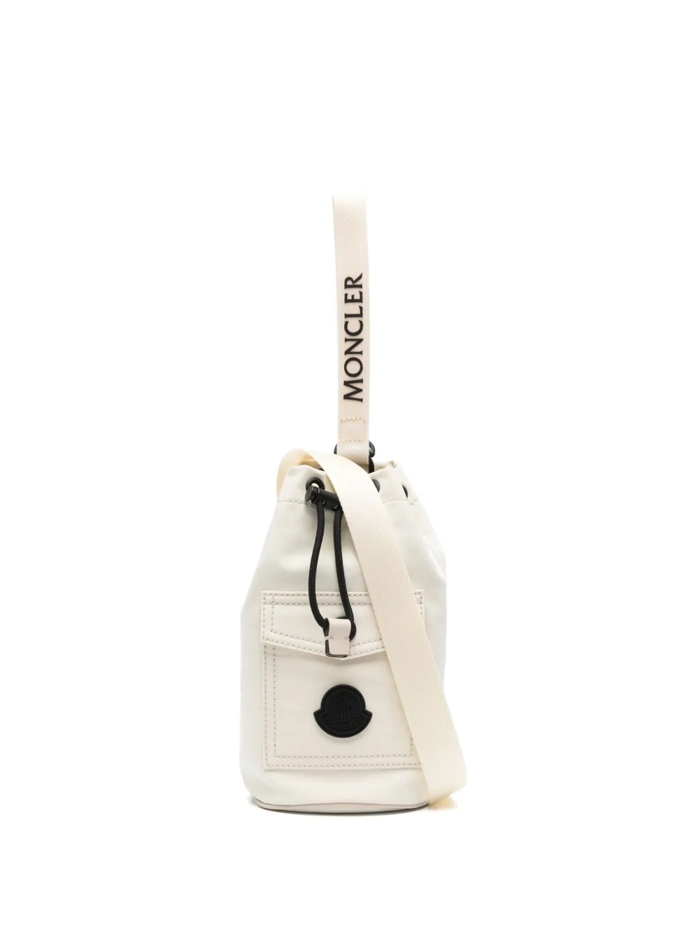 Moncler Vissershoed met logopatch Wit