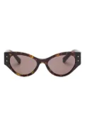 Dolce & Gabbana Eyewear oval-frame sunglasses - Brown