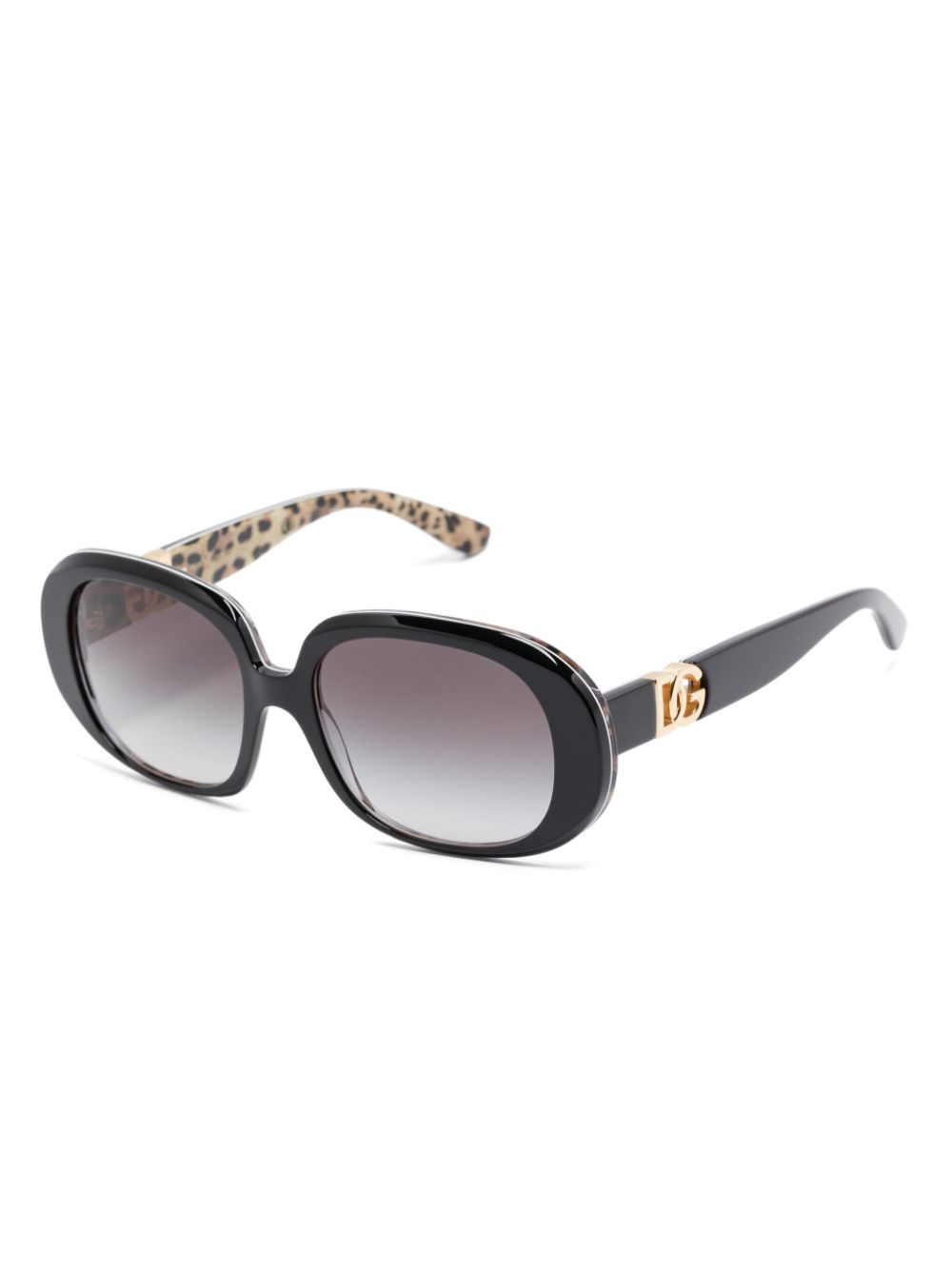 Dolce & Gabbana Eyewear Zonnebril met oversized montuur - Zwart