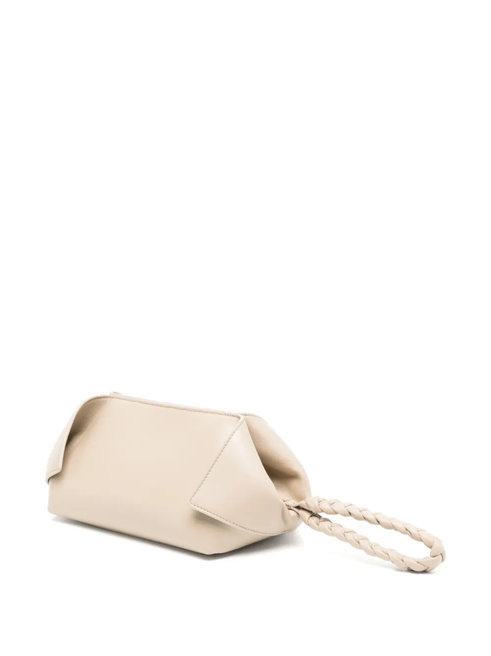 Ferragamo Leren clutch Beige