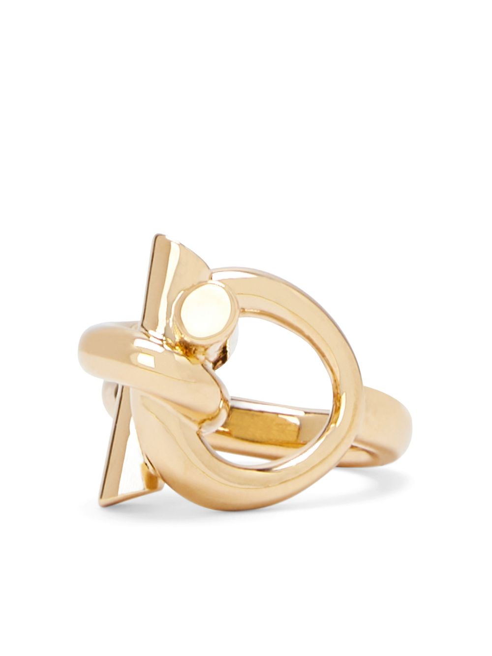 Ferragamo Gancini-detail ring - Gold