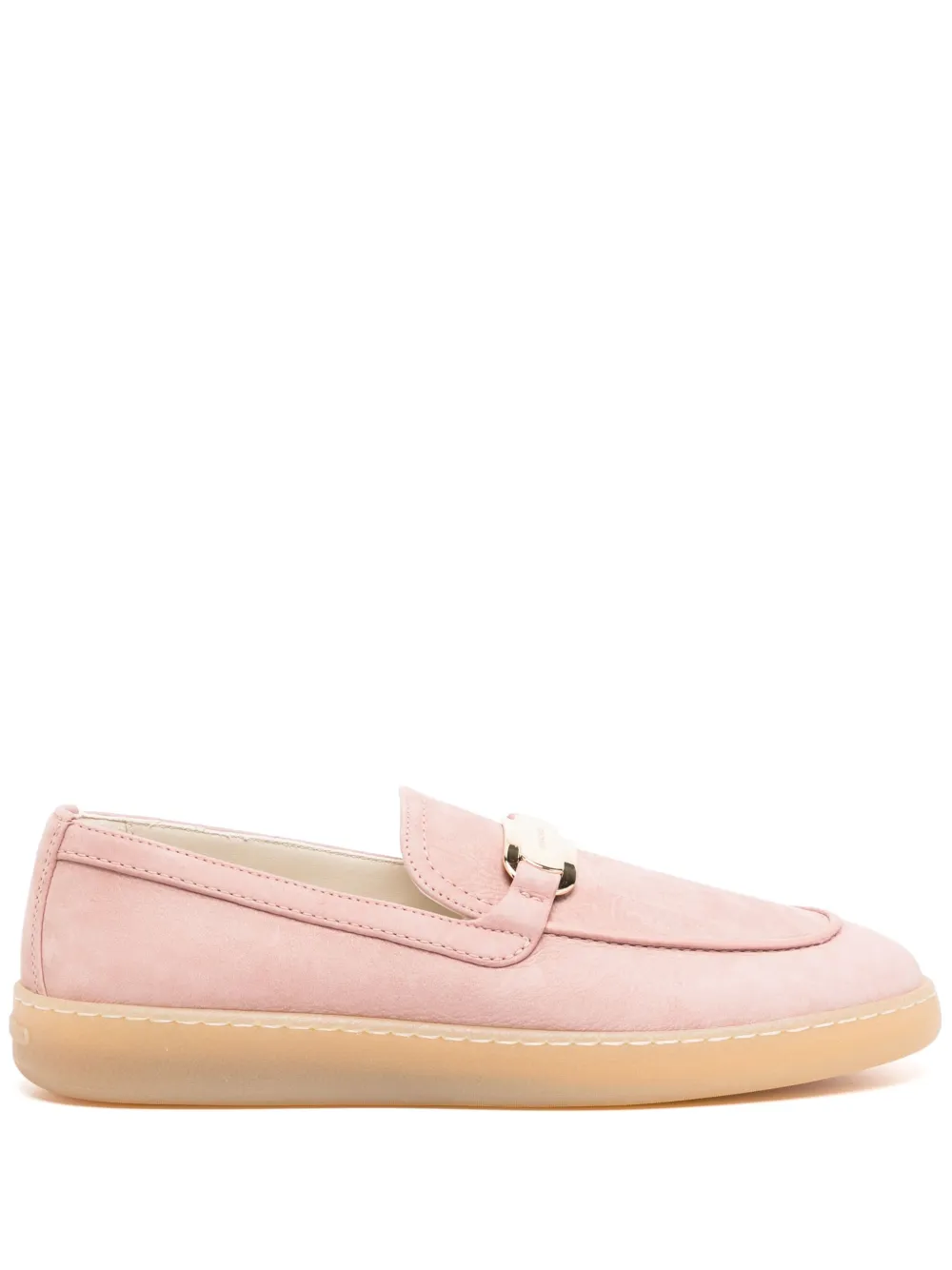Ferragamo suede loafers Pink