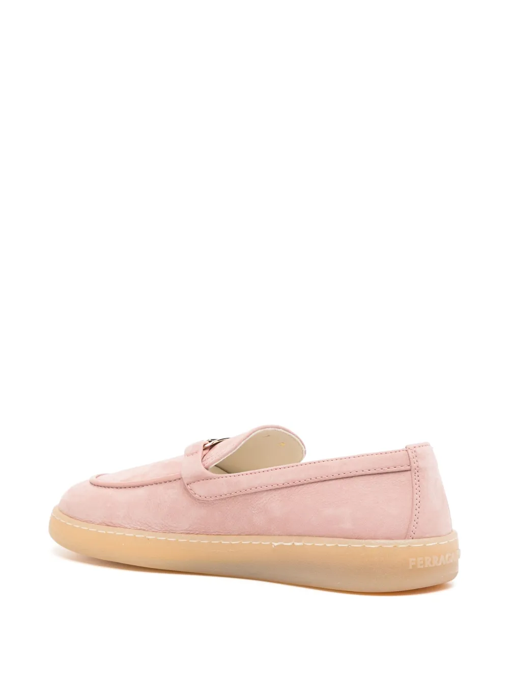 Ferragamo suede loafers Pink