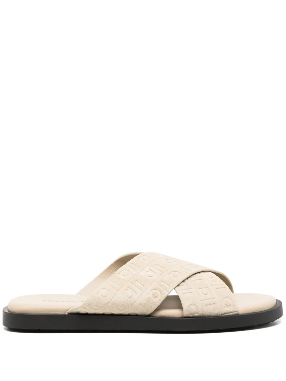 Ferragamo logo-debossed sandals Neutrals