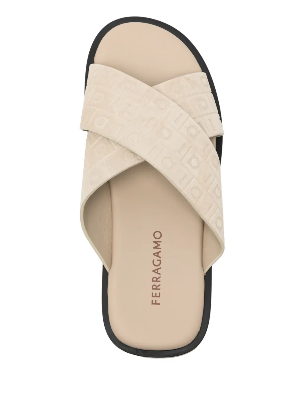 Ferragamo logo-debossed sandals Neutrals