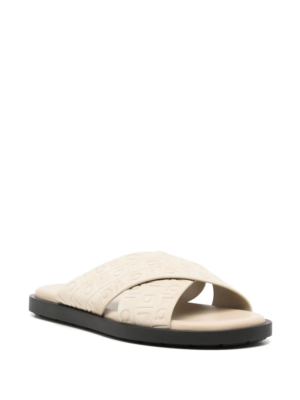 Ferragamo logo-debossed sandals Neutrals