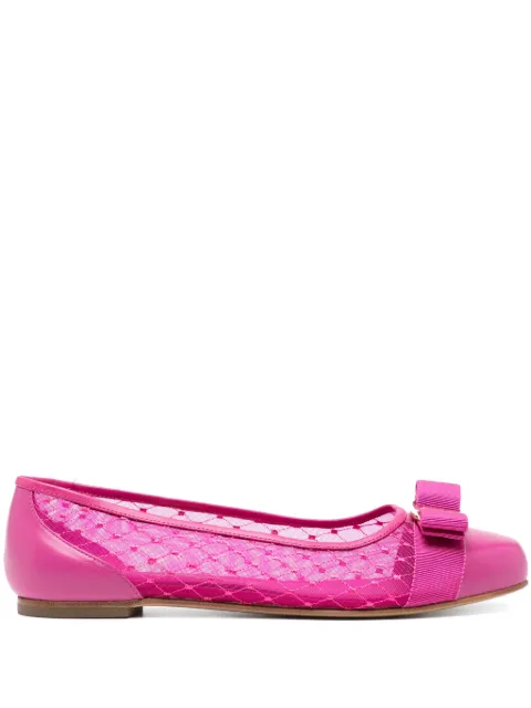 Ferragamo iconic bow ballerina shoes