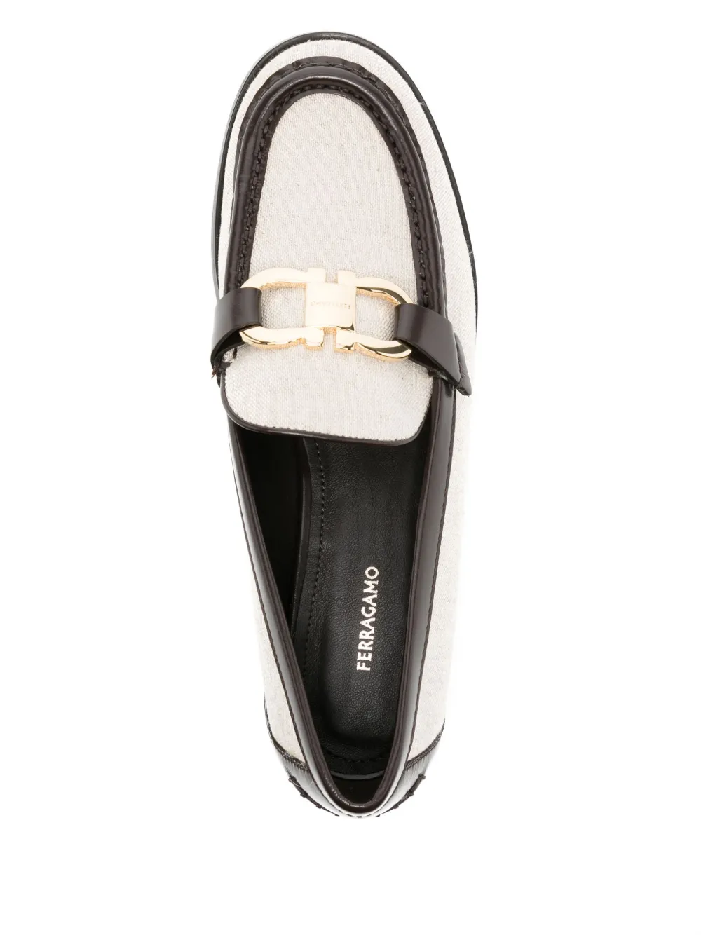 Ferragamo Gancini loafers Beige