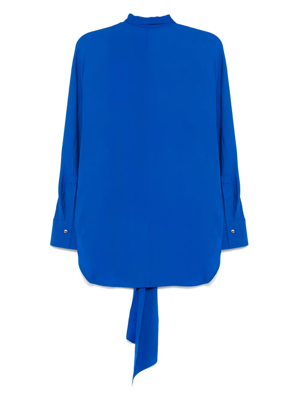 Ferragamo Zijden blouse met veters - Blauw