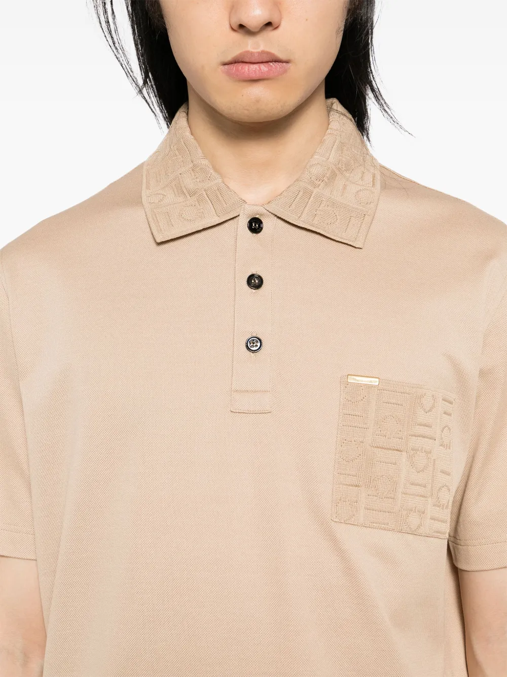 Ferragamo Katoenen poloshirt Beige