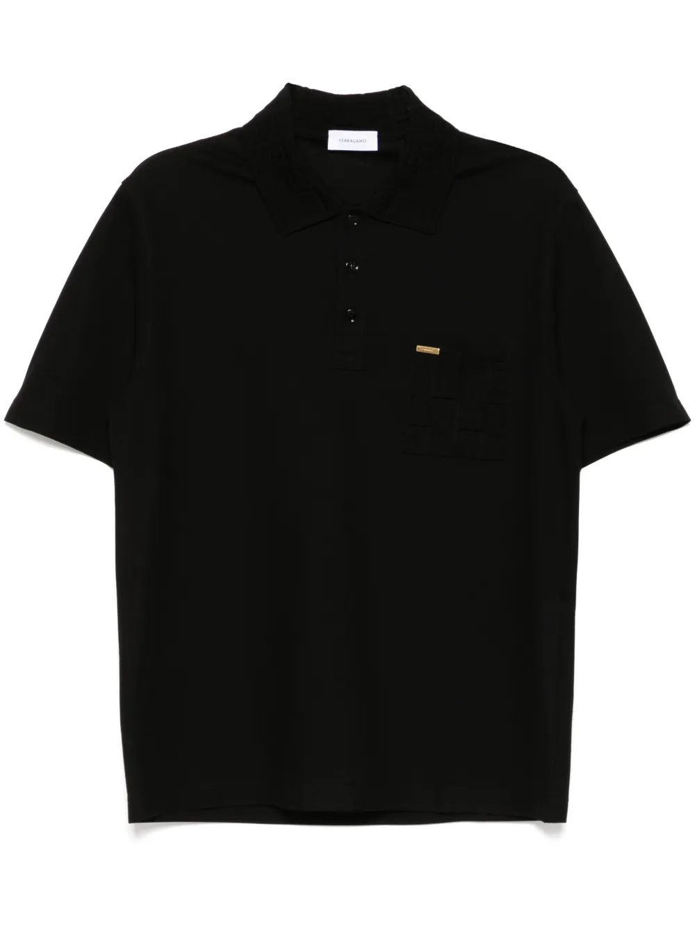 Ferragamo playera tipo polo | negro | Image 1