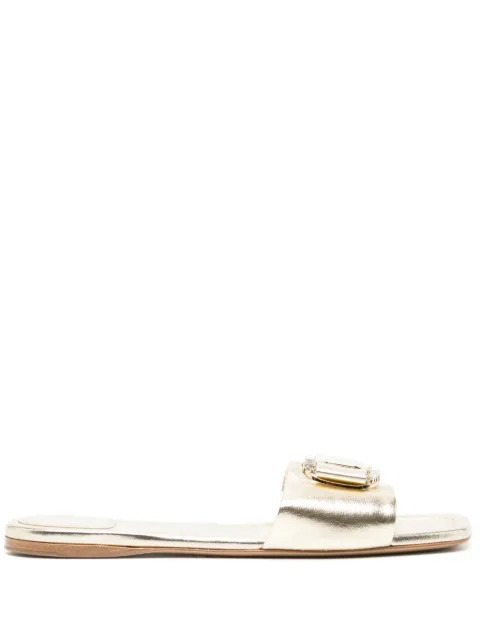 Ferragamo sandalias Platino