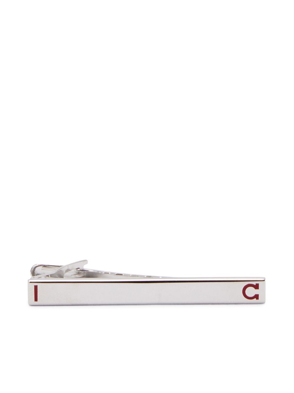 Ferragamo logo necktie clip - Silver