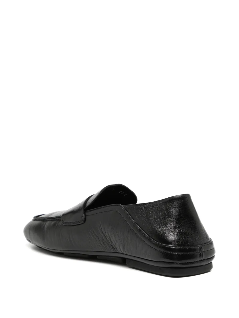 Ferragamo leather loafers Black