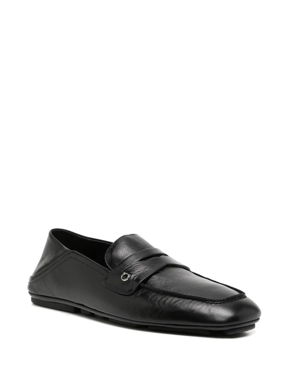 Ferragamo Leren loafers - Zwart