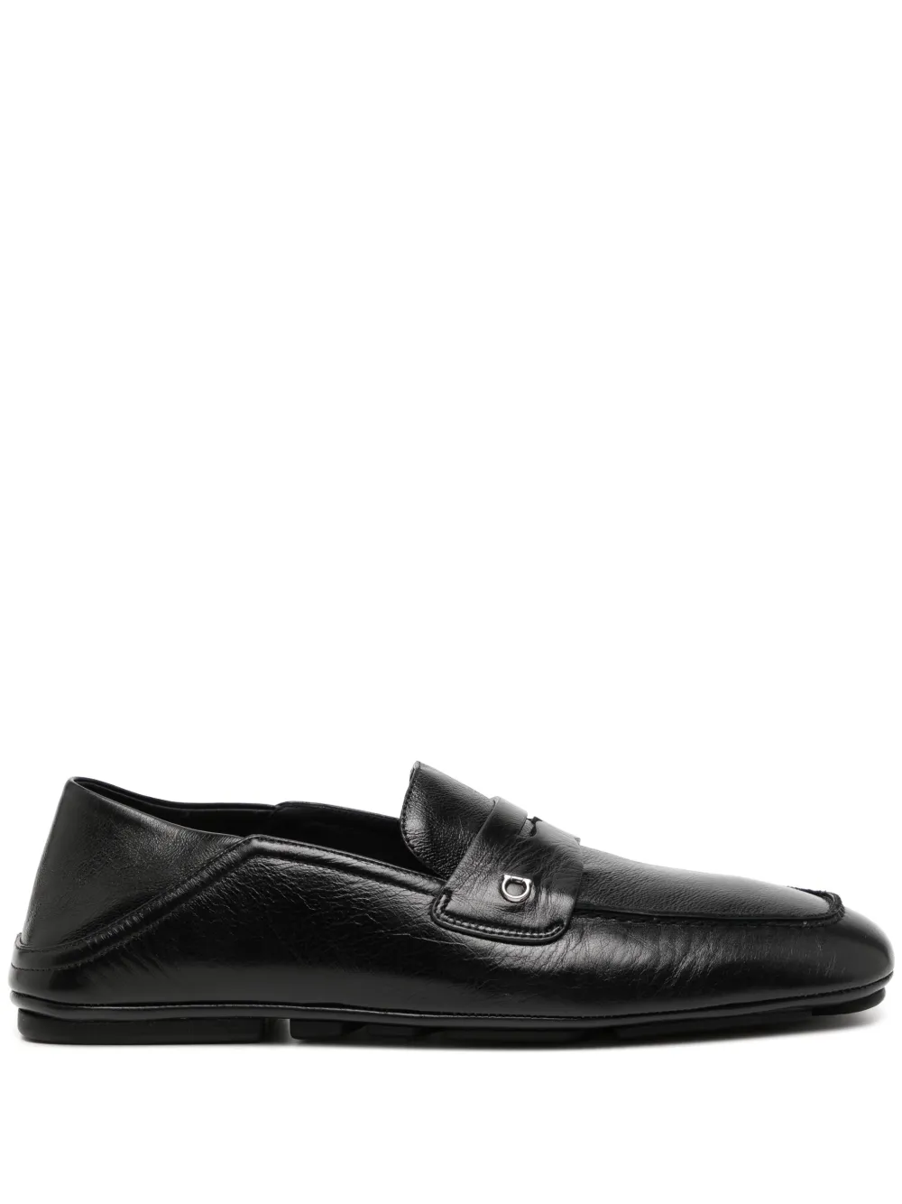 Ferragamo Leren loafers Zwart