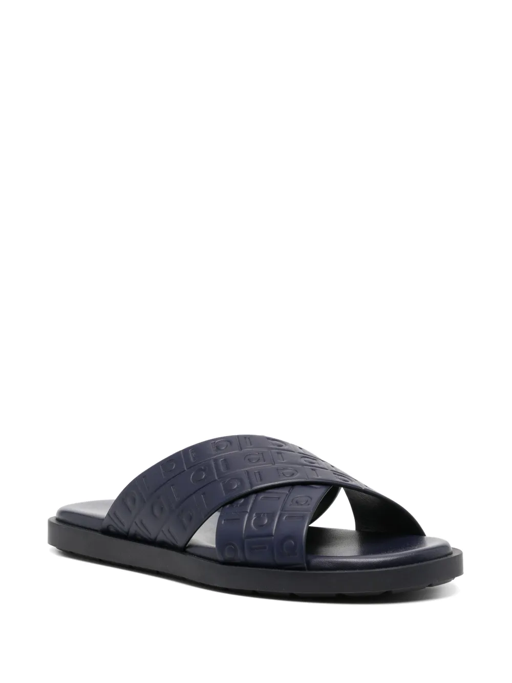 Ferragamo monogram sandals Blue