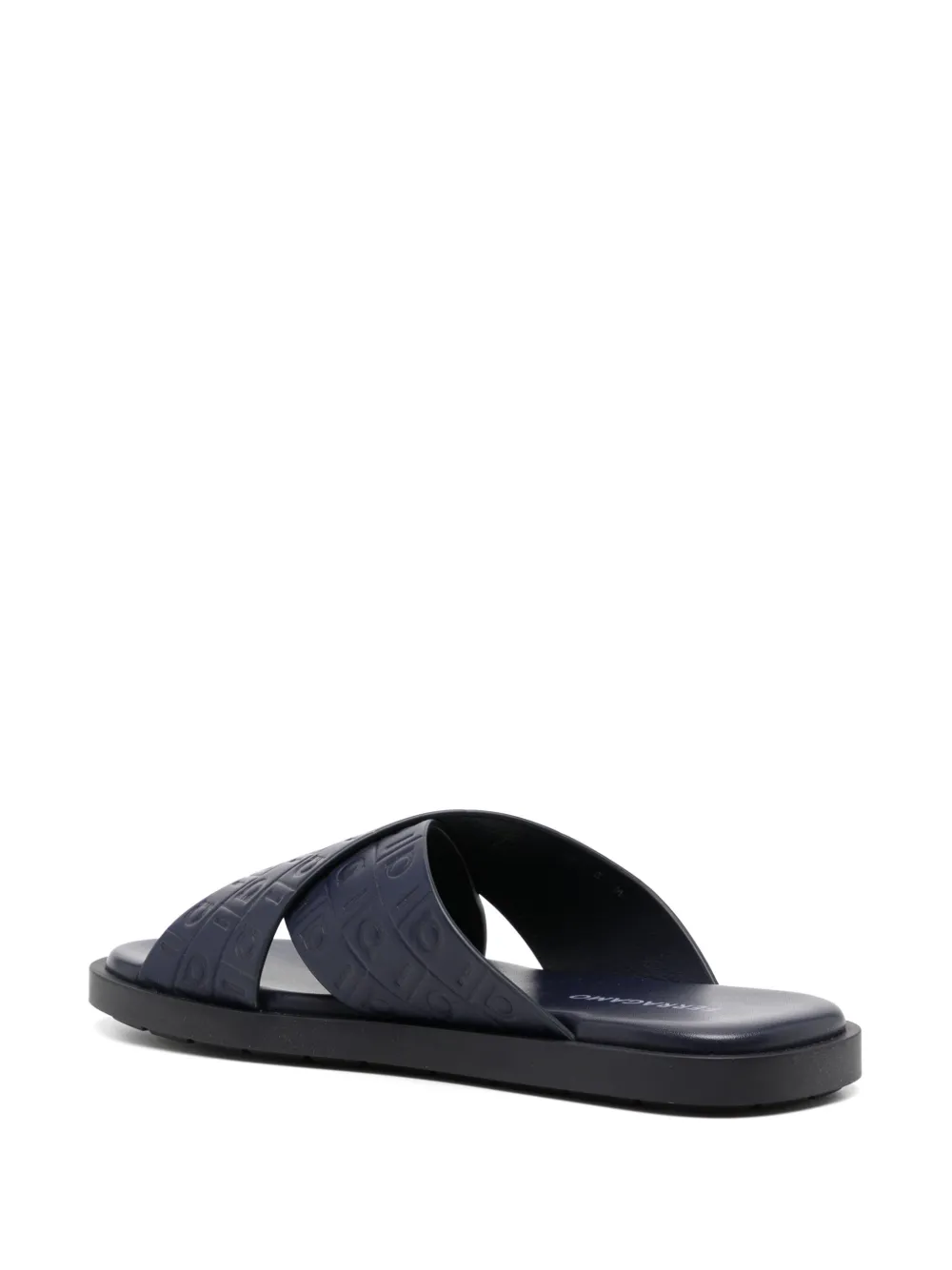 Ferragamo monogram sandals Blue