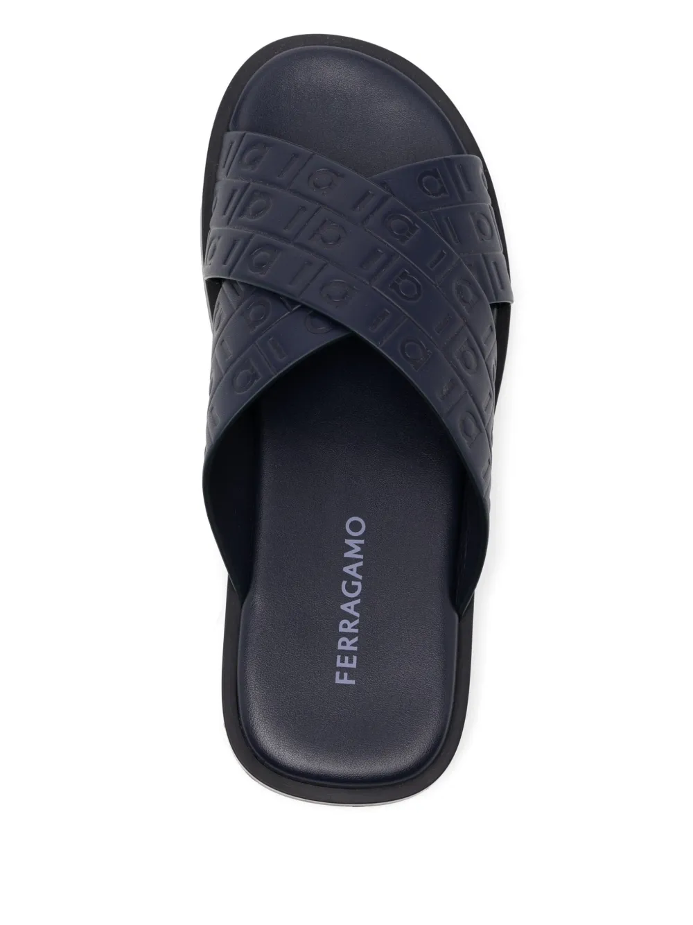 Ferragamo monogram sandals Blue