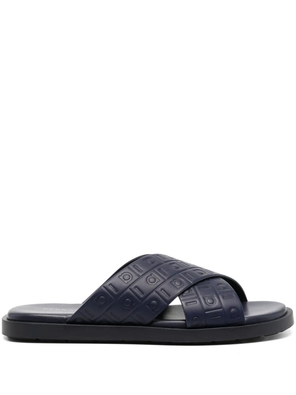 Ferragamo monogram sandals Blue