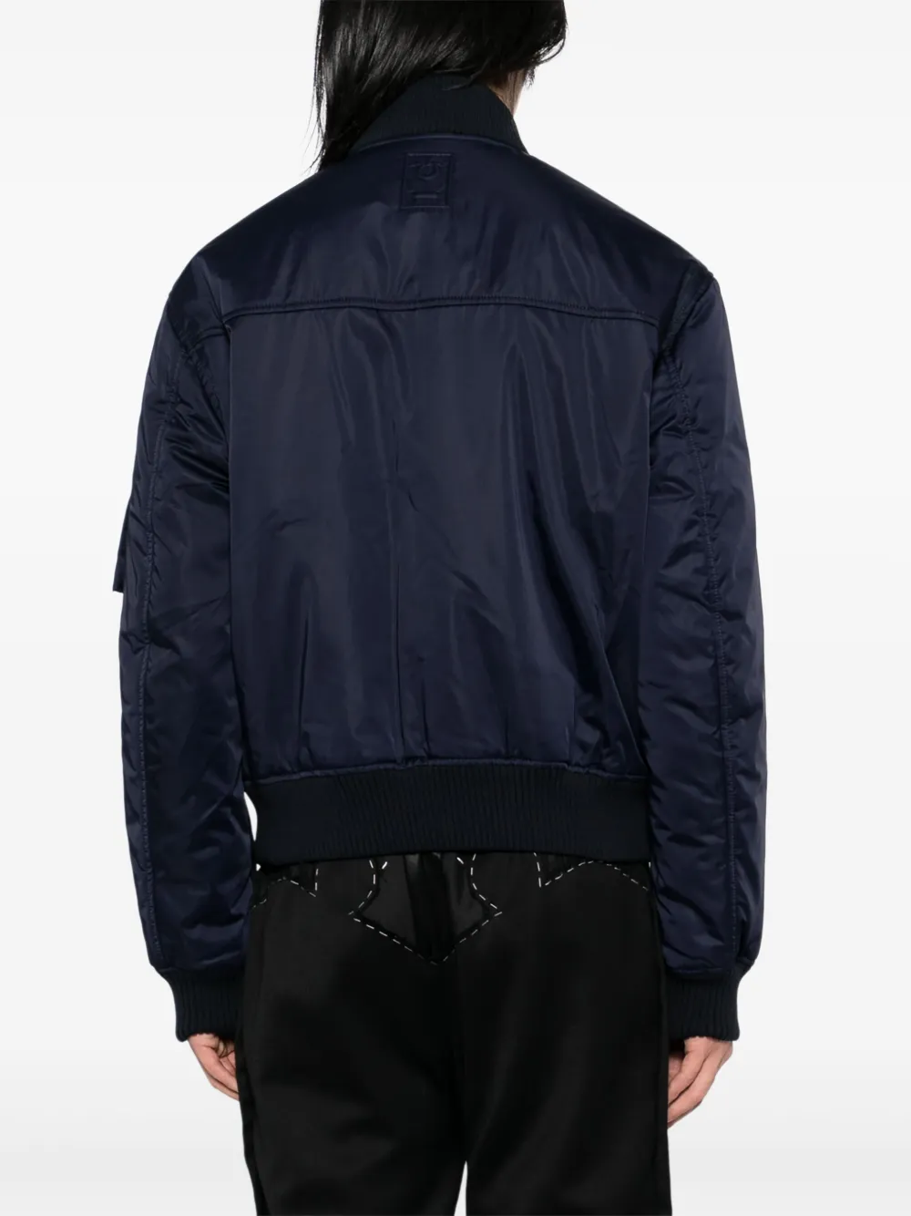 Ferragamo Bomberjack met rits Blauw
