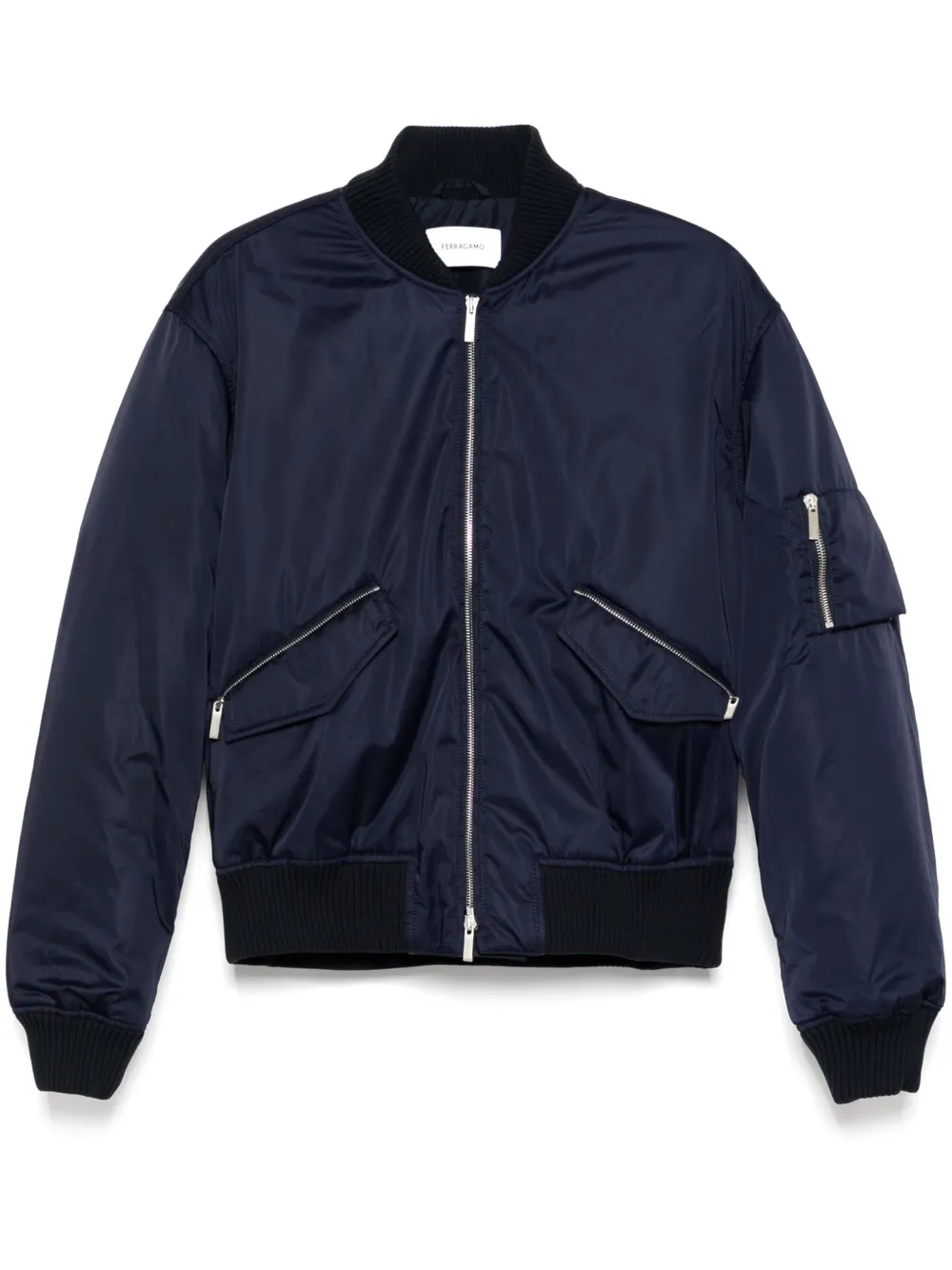 Ferragamo chamarra bomber con cierre | azul | Image 1
