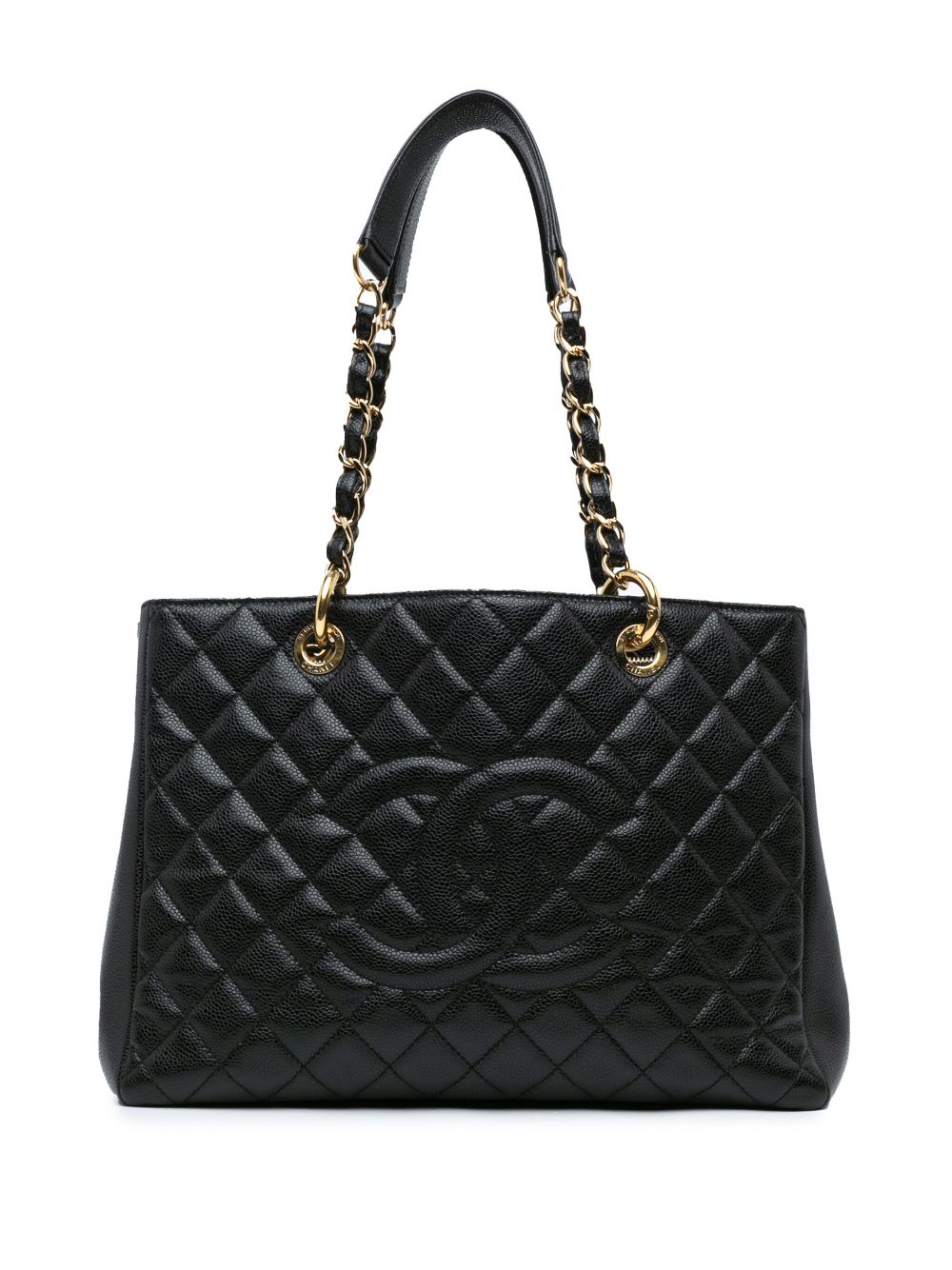 CHANEL Pre-Owned 2013-2014 Caviar Grand Shopping tote bag – Black