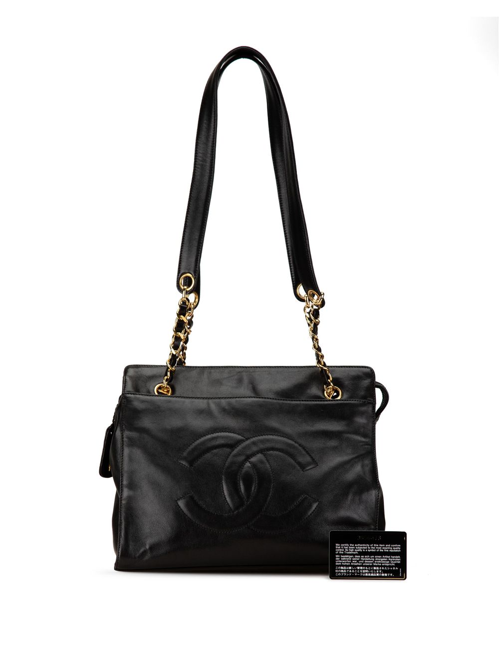 CHANEL 1994-1996 CC Lambskin Chain tote bag Women