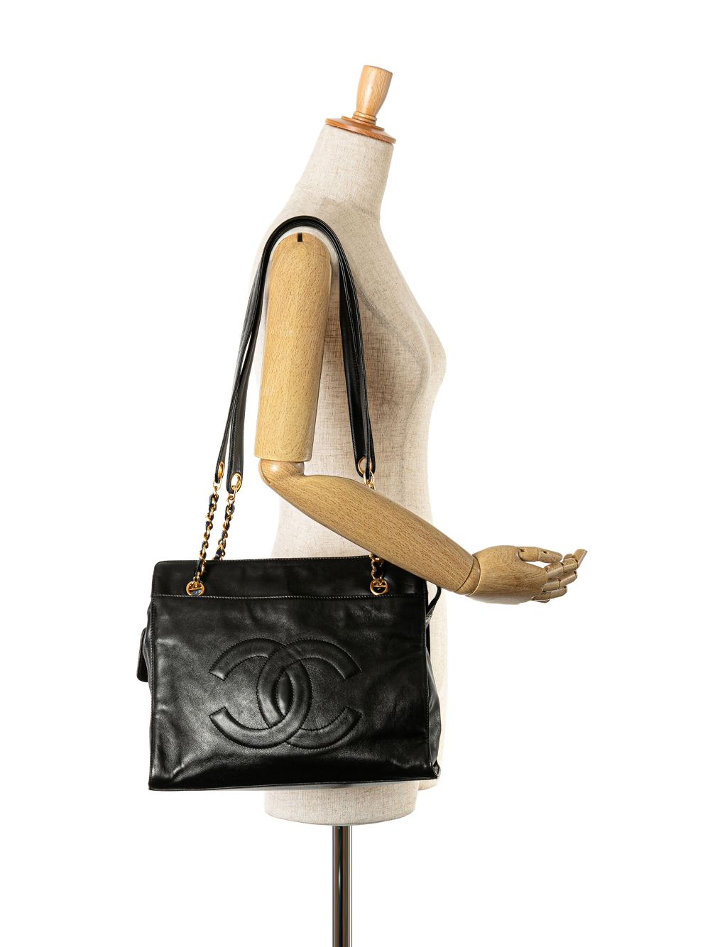 CHANEL 1994-1996 CC Lambskin Chain tote bag Women