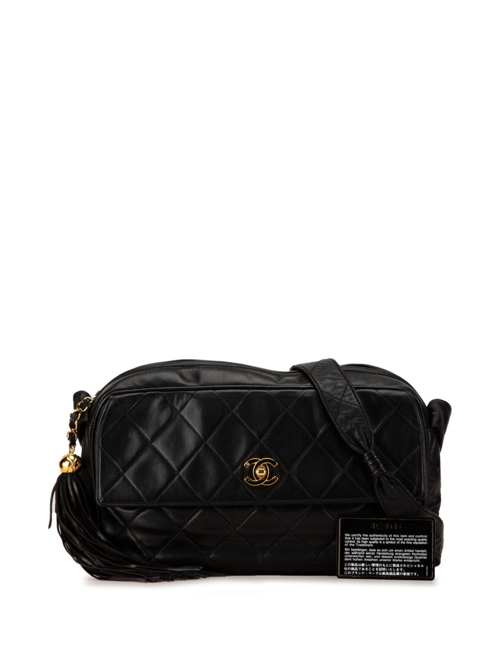 Cheap HOT SALE CHANEL 1994-1996 CC Quilted Lambskin Tassel crossbody bag Women