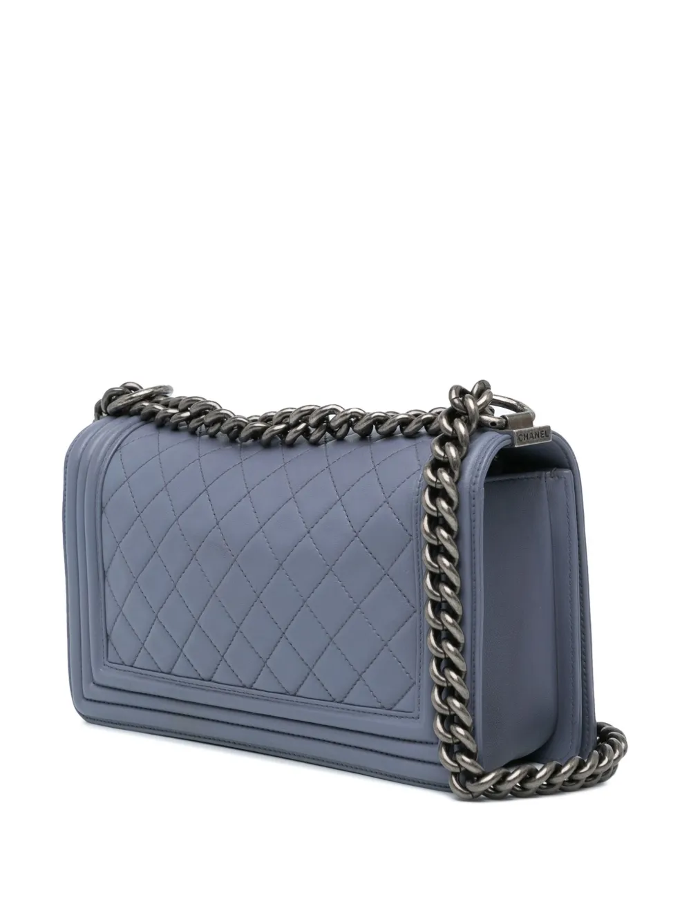 CHANEL Pre-Owned 2012 Medium Lambskin Boy Flap crossbody bag - Paars