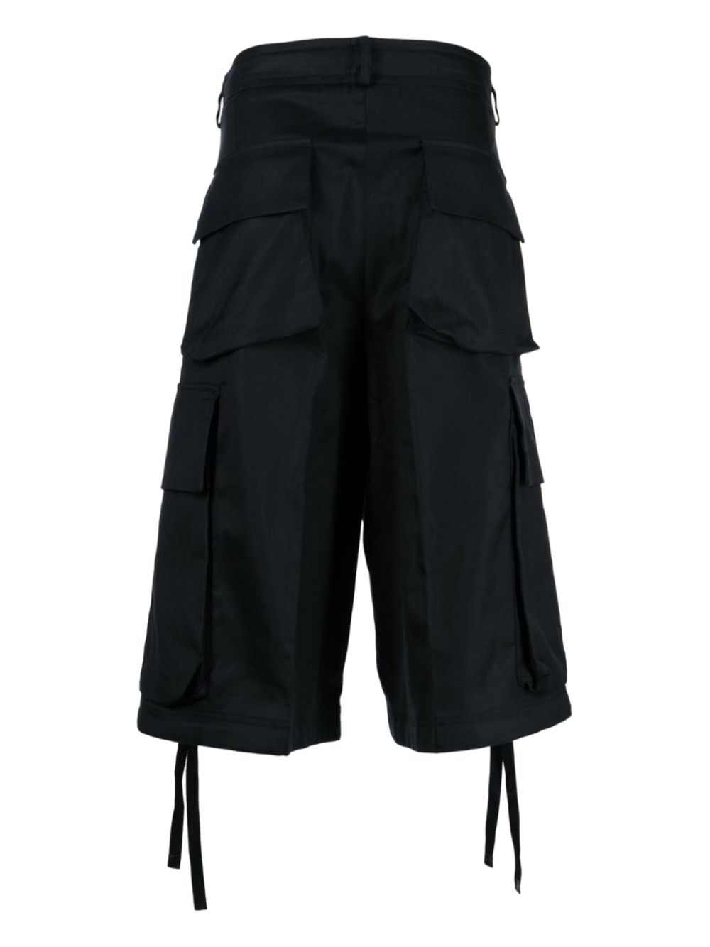 Moncler drop-crotch shorts - Zwart